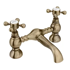 Chatsworth 1928 Antique Brass Crosshead Bath Filler Tap