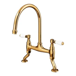 Chatsworth Antique Gold Traditional Bridge Lever Kitchen Sink Mixer 10 Chatsworth Antique Gold Traditional Bridge Lever Kitchen Sink Mixer -Espaces Bain Shop chtktag nt2