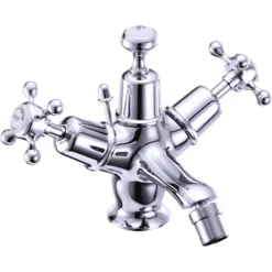 Burlington Claremont Bidet Mixer With Pop Up Waste -Espaces Bain Shop cl13bidetclarverylarge