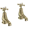 Burlington Gold Claremont Basin Taps 3"