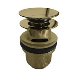 Burlington Gold Claremont Regent Basin Mixer With Click-Clack Waste