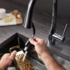 Crosswater Cook Side Lever Kitchen Mixer With Concealed Dual Function Spray -Espaces Bain Shop co714dcd2