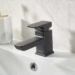 Bristan Cobalt Black Mono Basin Mixer With Clicker Waste 13 Bristan Cobalt Black Mono Basin Mixer With Clicker Waste -Espaces Bain Shop cobbasblk d4