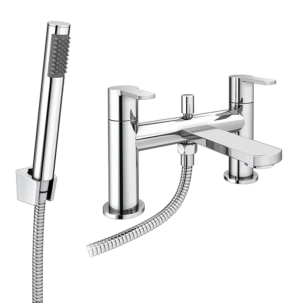 Brooklyn Modern Chrome Bath Shower Mixer Tap Inc. Shower Kit 3 Brooklyn Modern Chrome Bath Shower Mixer Tap Inc. Shower Kit