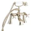 Deva Coronation Pillar Mounted Bath Shower Mixer - Gold 1 Deva Coronation Pillar Mounted Bath Shower Mixer - Gold -Espaces Bain Shop cr23501 ln