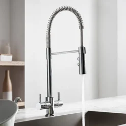 Crosswater Cook Dual Control Kitchen Mixer With Flexi Spray -Espaces Bain Shop crosswatercookdualcontrolkitchenmixerwithflexisprayco711dcd1