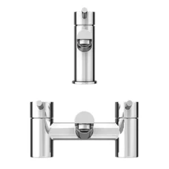 Cruze Modern Bathroom Tap Package (Bath + Basin Tap) -Espaces Bain Shop crzpkd3
