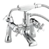 Bristan Art Deco Traditional Bath Shower Mixer - Chrome