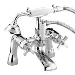 Bristan Art Deco Traditional Bath Shower Mixer - Chrome
