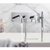 Crosswater - Design Wall Mounted 3 Hole Bath Shower Mixer 1 Crosswater - Design Wall Mounted 3 Hole Bath Shower Mixer -Espaces Bain Shop de431wc d1