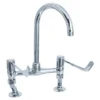 Deva - 6" Lever Bridge Sink Mixer With Adjustable Centres -Espaces Bain Shop dlv305b ln