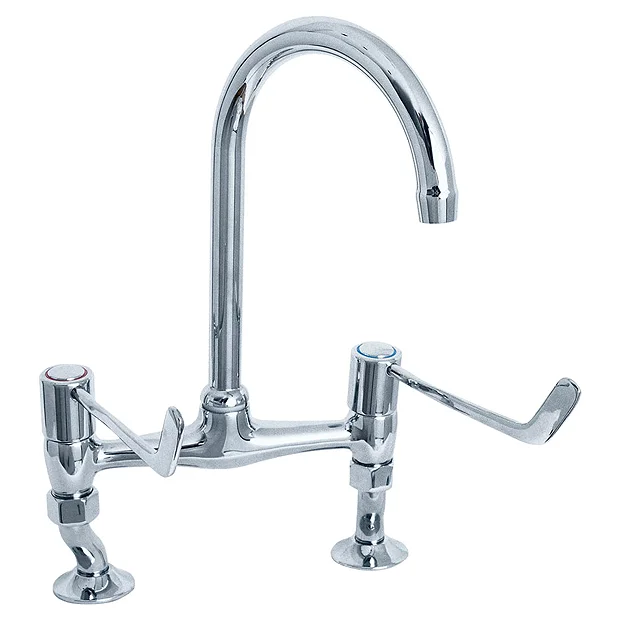 Deva - 6" Lever Bridge Sink Mixer With Adjustable Centres 3 Deva - 6" Lever Bridge Sink Mixer With Adjustable Centres