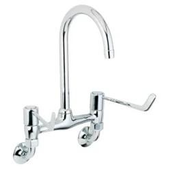 Deva 6" Wall Mounted Lever Bridge Sink Mixer