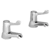 Franke Optima Adriatic F1329 Basin Taps With 3" Levers -Espaces Bain Shop f1329 l