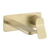 Crosswater Glide II Brushed Brass Wall Mounted 2 Hole Set Basin Mixer -Espaces Bain Shop gd121wnf l