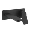 Crosswater Glide II Matt Black Wall Mounted 2 Hole Set Basin Mixer -Espaces Bain Shop gd121wnm l