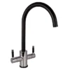 Reginox Genesis Modern Kitchen Sink Mixer - Chrome & Black -Espaces Bain Shop genesiscb l
