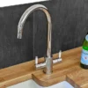 Reginox Genesis Modern Kitchen Sink Mixer With White Ceramic Handles -Espaces Bain Shop genesiswhite d1