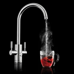 Rangemaster Geo Trend 4-in-1 Instant Boiling Hot Water Tap - Chrome -Espaces Bain Shop geo43trecm l