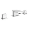 Glacier Waterfall Chrome Deck Mounted (3TH) Bath Filler Tap -Espaces Bain Shop gl15 nd1