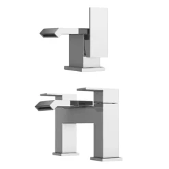 Glacier Modern Tap Package (Bath + Basin Tap) -Espaces Bain Shop glapk n d2