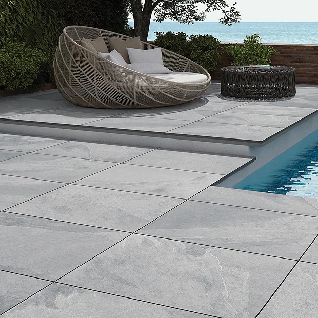 Grado Grey Outdoor Stone Effect Floor Tile - 600 X 900mm 4 Grado Grey Outdoor Stone Effect Floor Tile - 600 X 900mm - Image 2