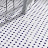 Chatsworth Octagon Blue & White Mosaic Tile Sheet - 295 X 295mm