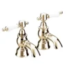 Heritage - Glastonbury Bath Pillar Taps - Vintage Gold -Espaces Bain Shop heritageglastonburybathpillartapsvintagegoldtgrg01nl