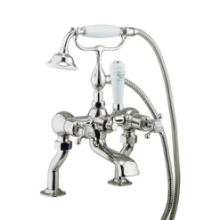 Crosswater - Belgravia Crosshead Floor Mounted Freestanding Bath Shower Mixer - Nickel -Espaces Bain Shop hg422dn lnn