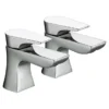 Bristan - Hourglass Contemporary Basin Taps - Chrome 1 Bristan - Hourglass Contemporary Basin Taps - Chrome -Espaces Bain Shop hou12c ln