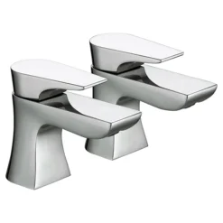 Bristan - Hourglass Contemporary Basin Taps - Chrome