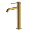 Britton Hoxton Tall Basin Mixer - Brushed Brass 1 Britton Hoxton Tall Basin Mixer - Brushed Brass -Espaces Bain Shop hox.002bb l