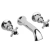 Hudson Reed Topaz Black Wall Mounted Bath Spout And Stop Taps - Chrome 2 Hudson Reed Topaz Black Wall Mounted Bath Spout And Stop Taps - Chrome -Espaces Bain Shop hudsonreedtopazblackwallmountedbathspoutandstoptapsl