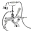 Hudson Reed Topaz Lever Deck Mounted Bath Shower Mixer Tap + Shower Kit 2 Hudson Reed Topaz Lever Deck Mounted Bath Shower Mixer Tap + Shower Kit -Espaces Bain Shop hudsonreedtopazleverdeckmountedbathshowermixertapshowerkitl