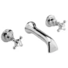 Hudson Reed Topaz Wall Mounted Bath Spout And Stop Taps - Chrome -Espaces Bain Shop hudsonreedtopazwallmountedbathspoutandstoptapschromebc309large