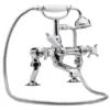 Nuie Luxury Beaumont 3/4 Inch Cranked Bath Shower Mixer - Chrome -Espaces Bain Shop i303xl