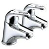 Bristan Java Contemporary Basin Pillar Taps - Chrome -Espaces Bain Shop j12c l