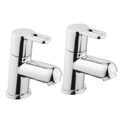 Bristan Jive Bath Pillar Taps Chrome