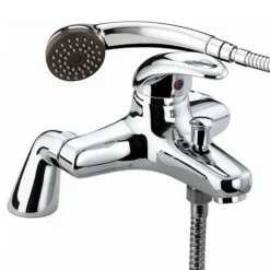 Bristan Java Contemporary Pillar Bath Shower Mixer - Chrome