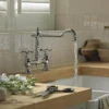 Bristan - Colonial Bridge Kitchen Sink Mixer - Chrome -Espaces Bain Shop kbrsnkc d1
