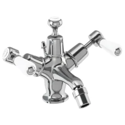 Burlington Kensington - Bidet Mixer With Pop Up Waste -Espaces Bain Shop ke13l