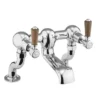 Burlington Kensington Walnut Deck Mounted Bath Filler -Espaces Bain Shop ke23qtwal l