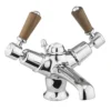 Burlington Kensington Walnut Basin Mixer With Pop-Up Waste -Espaces Bain Shop ke4qtwal l