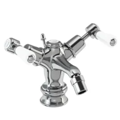 Burlington Kensington Regent - Bidet Mixer With Pop Up Waste -Espaces Bain Shop ker13d1
