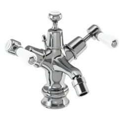 Burlington Kensington Regent - Bidet Mixer With Pop Up Waste -Espaces Bain Shop ker13l