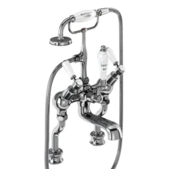 Burlington Kensington Regent - Angled Deck Mounted Bath/Shower Mixer -Espaces Bain Shop ker19l