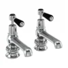Burlington Kensington Regent Black Basin Taps 5" -Espaces Bain Shop ker2bla l