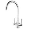 Lincoln Dual Lever Kitchen Sink Mixer Chrome -Espaces Bain Shop kta16l