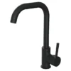 Edmonton Matt Black Single Lever Kitchen Sink Mixer -Espaces Bain Shop kta21 l