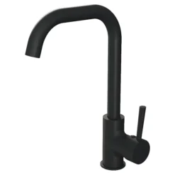 Edmonton Matt Black Single Lever Kitchen Sink Mixer